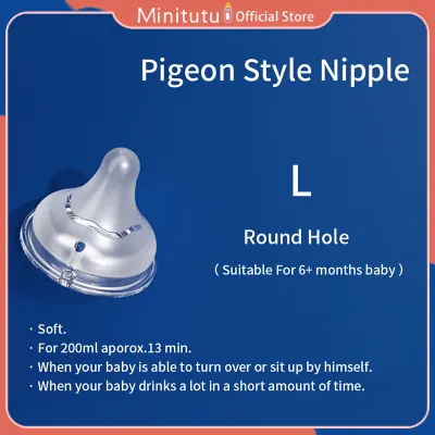 Minitutu Glass Feeding Bottle Newborn Straight ArcFor 0~6+ Months Anti-flatulence BPA Free