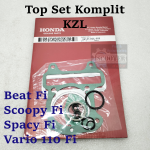 TOP SET KZL HONDA BEAT FI SPACY FI SCOOPY FI VARIO 110 FI INJEKSI STARTER KASAR PAKING GASKET ORI PAKING TOP SET (Bisa Cod)