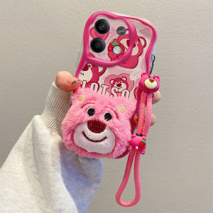 Phone Case Redmi Note 13 Pro Note13Pro 4G 5G Classic Cute 3D Summer Macaron Cartoon Casing Shockproof Silicone Soft Back Cover with Doll Lanyard 2024