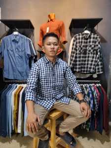 KEMEJA PRIA FIGO CREW GINGHAM KOTAK LENGAN PANJANG BAHAN KATUN POLA SLIMFIT TERSEDIA UKURAN JUMBO