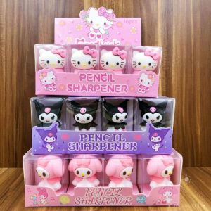 การ ์ ตูน Sanrio Hello Kitty ยางลบดินสอ Sharpener Kawaii Kuromi My Melody นักเรียนเครื ่ องเขียนเด ็ กอุปกรณ ์ โรงเรียนของขวัญ