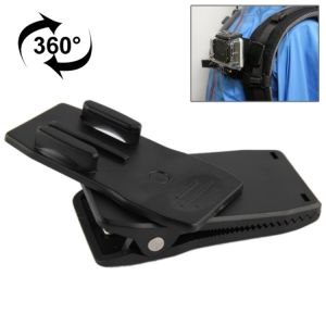 (HD1)360° Rotation Quick Release Backpack Hat Clip Mount - For GoPro Insta360 DJI Action Cameras