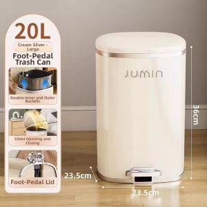 FCSIVASS    Foot Pedal Large Capacity Trash Can