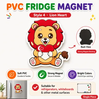 【Local Ready Stock】 Singapore NDP Party Gift National Flag Fridge Magnet PVC Magnetic Sticker Home Decoration Souvenir
