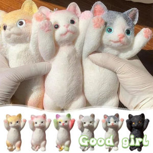 Cute Cat  Squishy Toy Stress Relief Toy Mochi Taba Squeeze Toy Antistress Fidget Toy Pinching Toy For Children Adults Gifts