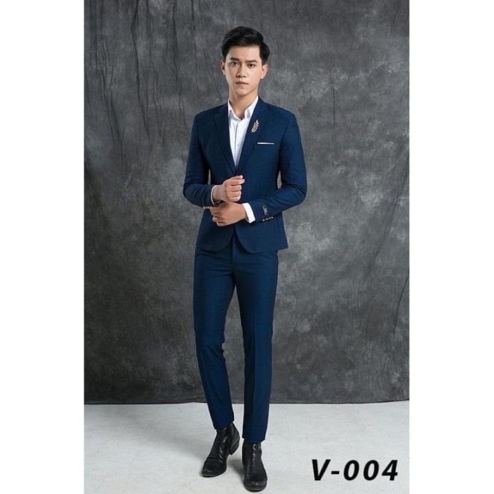Medium Blue Wool Suit Vest | RW&CO.