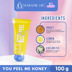 MADAME GIE You Peel Me 100g | Peeling Gel | 3X More Effective Blueberry / Honey | Eksfoliasi Exfoliating Gel | BPOM
