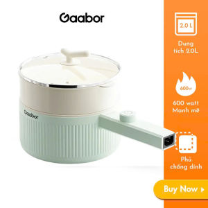Thanh Lý Nồi nấu điện  lẩu điện đa năng mini dung tích 2L GAABOR EC-20M01A cao cấp