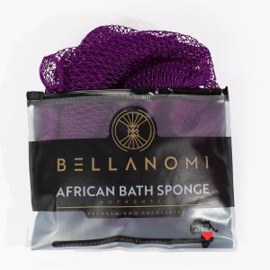 BELLANOMI n Exfoliating Net Sponge Authentic Ethically sourced from Nigeria 45 inches Long Back Scrubber for Daily use (Baby Blue)