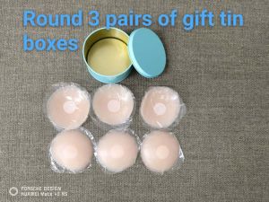 HTF 3 Pairs Nipple Silicone Bra Pad Nipple Covers Breast Pads Gel