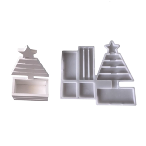 Festive Tree Shaped Silicone Mold For DIY Resin Crafts Christmas Garnishes Making Supplies Never Stick Design