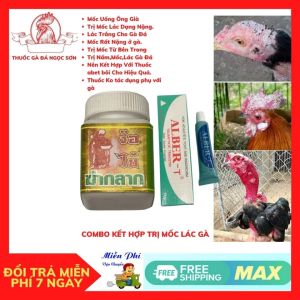 Mốc bôi cho gà đá COMBO 1 MỐC UỐNG cộng 1 MỐC BÔI Sản Phẩm Cho Chọi Bị Lác Dạng Nặng Cả Chân Lông.