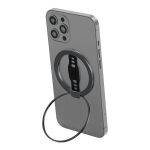 EWA Compatible with MagSafe Durable Phone Grip Kickstand Holder with Silicone Finger Strap Removable Magnetic Ring Holder2026