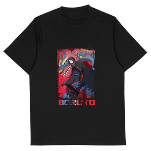 MMOPTOP  Mens Round Neck  With Naruto  Printed  Design  Good Quality Top And  Breathable  To Wear 100% Cotton Shirt