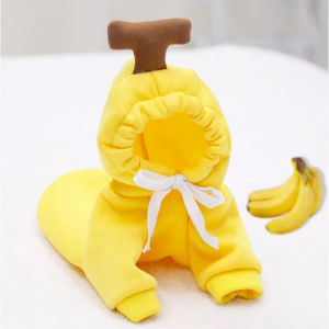 Warm Fleece Winter Cute Pet Dogs Clothes Apple Banana Carrot Fruit Cartoon Puppy Clothing for Small Medium Dogs Pet Cats Costume