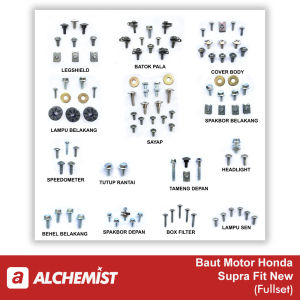 Baut Honda Supra Fit New Fullset / Baud Honda Supra Fit New Satu Set