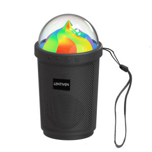 WANKEI LENTIVEN Speaker Bluetooth Portabel dengan Lampu RGB Multifungsi Speaker Suara Jernih Mengdukuang Kartu X533
