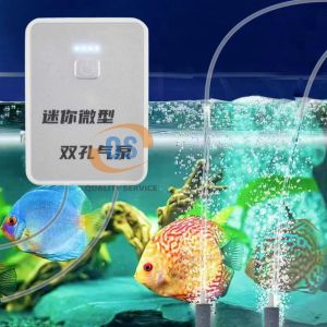 ปั๊มลม  ปั้มลมเพิ่มอ๊อคซิเจนในตู้ปลา 4 ทาง ปั๊มลมใส่ถ่าน ปั๊มอ๊อกซิเจน ปั๊มลมพกพา ใช้กรณีไฟดับ ไฟดับปลาไม่ตาย ขนย้ายปลา พร้อมสาย