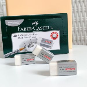 Faber Castell Penghapus PENDEK (3 Pcs) / Eraser Karet Penghapus / Karet Apusan Faber Castell - Putih