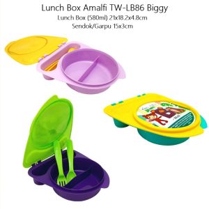 Lunch Box Set Amalfi / Kotak Makan Anak / Tempat Bekal + Sendok Garpu