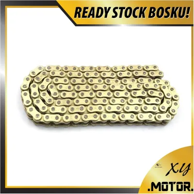 RANTAI TEBAL MOTORCYCLE RACING GOLD CHAIN HEAVY DUTY(415H X 122L & 415H X 132L) RANTAI EMAS TEBAL 415