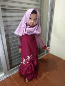 gamis anak perempuan mewah elegan cantik lebaran kekinian kondangan pesta 2 4 6 8 10 12 tahun viral katun bordir lebaran