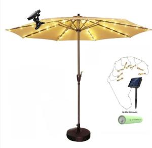 2.7M Folding Parasol Umbrella Garden Patio Umbrella Retractable Big Umbrella Outdoor Beach Umbrella With Bracket Garden Umbrella Solar Umbrella