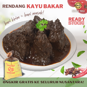 Selamat Rendang Daging Sapi Asli Padang Makanan Instan Siap Saji Tahan Lama Fresh Bukan Frozen Food
