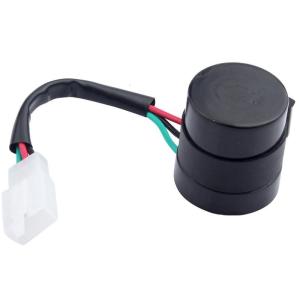 3 Pins Round Turn Signal Flasher Relay Blinker for GY6 50-250cc Motorcycles Scooters Pit Dirt Bike Turn Signal Flasher