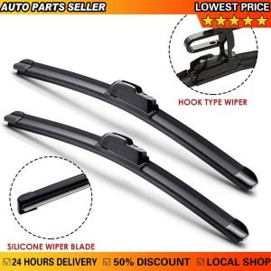 Toyota VIOS 2007 to 2024 (24"/14"2) Excellabs Front Wiper Blade All Season BANANA TYPE RUBBER【Original+24hours delivery】