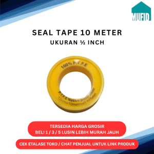Seal Tape Isolasi Pipa Keran 1/2 inch 10 Meter