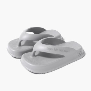 Free Shipping Small Square-Toe Flip-Flops For Women Thick-Soled Non-Slip Versatile For Home And Travel Beach Sandals MenS Outdoor Wear CoupleS Style