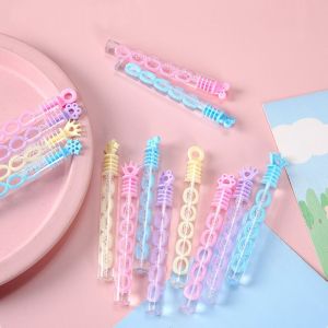 TESDFD Xà phòng Đồ chơi ống bong bóng đầy màu sắc Cầm tay 5 lỗ Máy Thổi Bong bóng chân mèo Dễ sử dụng Ống Gậy Bong Bóng Mini Tiệc tùng