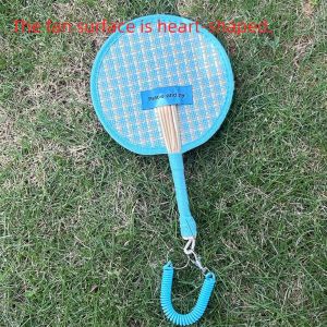 REGISTR Portable Straw Woven Fan Handmade Round Handheld Fans Lightweight Eco-friendly Cooling Fan Summer