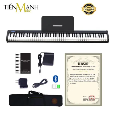 [Cao Cấp] Đàn Piano Điện Konix PH88S - 88 Phím nặng Cảm ứng lực Có Loa Bluetooth Pin sạc PH88