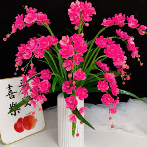 Set làm hoa lan hồ điệp 18 nhánh trang trí nhà cửa hàng hoa handmade dễ làm - S1028