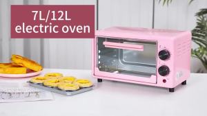 Oven Elektrik Stok Sedia 12L Mini Oven Baking Pan Grilling Roti Oven电烤箱