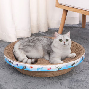 Cat Grocer 600mm Biggest Cat Scratch Oval Cat Scratcher Cat Bowl Cat Papan Pencakar Kucing Mangkuk Besar Kucing tidur main