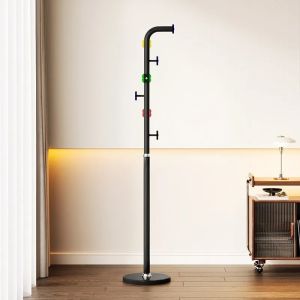 FFBH Metal Coat Racks Art Creative Rack Coat Stand Floor Clothes Hanger Bags Shelf Modern Clothes Hanger Rack Living Room Furniture 9N5Q1