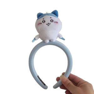 TASTY TIMES Hachiware Chiikawa Plush Hair Hoop PP Cotton Usagi Plush Doll Headband Wash Face Cute 3D Cartoon Hairband Girls