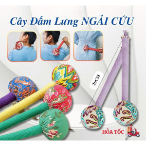 Búa Ngải Cứu Bấm Huyệt Cầm Tay 26cm – Đầu Búa Mềm Êm Ái Massage Thư Giãn Cơ Vai Gáy Lưng Chân
