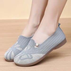 Free Shipping Spring New Collection: Fashionable WomenS Sneakers Versatile And Easy To Match Lightweight And Breathable Slip-On Style Flat-Soled Shoes For Women