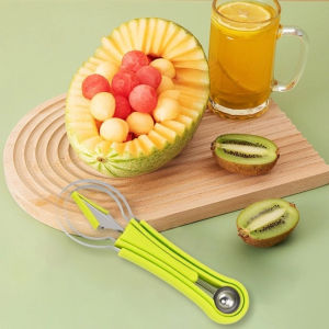 Bộ dụng cụ cắt tỉa hoa quả rau củ chuyên nghiệp set 3 món tạo hình hoa quả chất liệu thép không gỉ