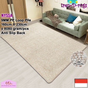 Tren-D-rugs Karpet tebal polos alas lantai ruang tamu minimalis anti slip 160 cm x 230 cm - NMs