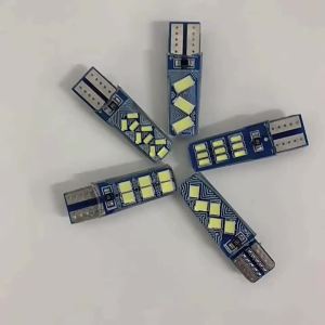 2025 Car led Width lamp T10 3014 18SMD Silicone Crystal Lamp New Model Decoding License Plate Lamp