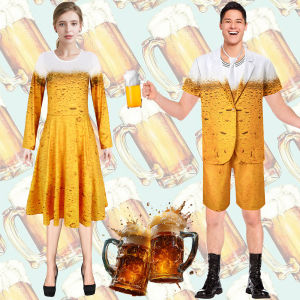 German beer suit adult mens and womens cross-border Halloween cosplay stage performance costumes catwalk gifts