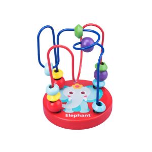 BW-M333 Mini Round Beads Game Mainan Kayu Anak Karakter Animal Lucu / Mainan Edukasi Anak Wire Maze
