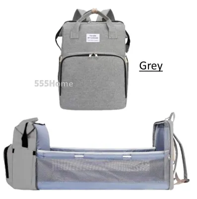Mommy Bag / Diaper Backpack Organizer / Portable Baby Crib Bed / Maternity / Insulated Compartment / SG Seller