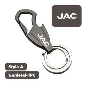dncnf Metal Car Key Ring Double Loop Pendant Keychain Auto Interior Gift Accessories for JAC J2 J3 S2 S3 S5 T8 J5 J6 P9M4Y