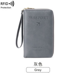 MORNA Passport Holder PU Leather Card Holder Wallet RFID Blocking Passport Storage Bag Travel Accessories for Women Men-152c4c8b